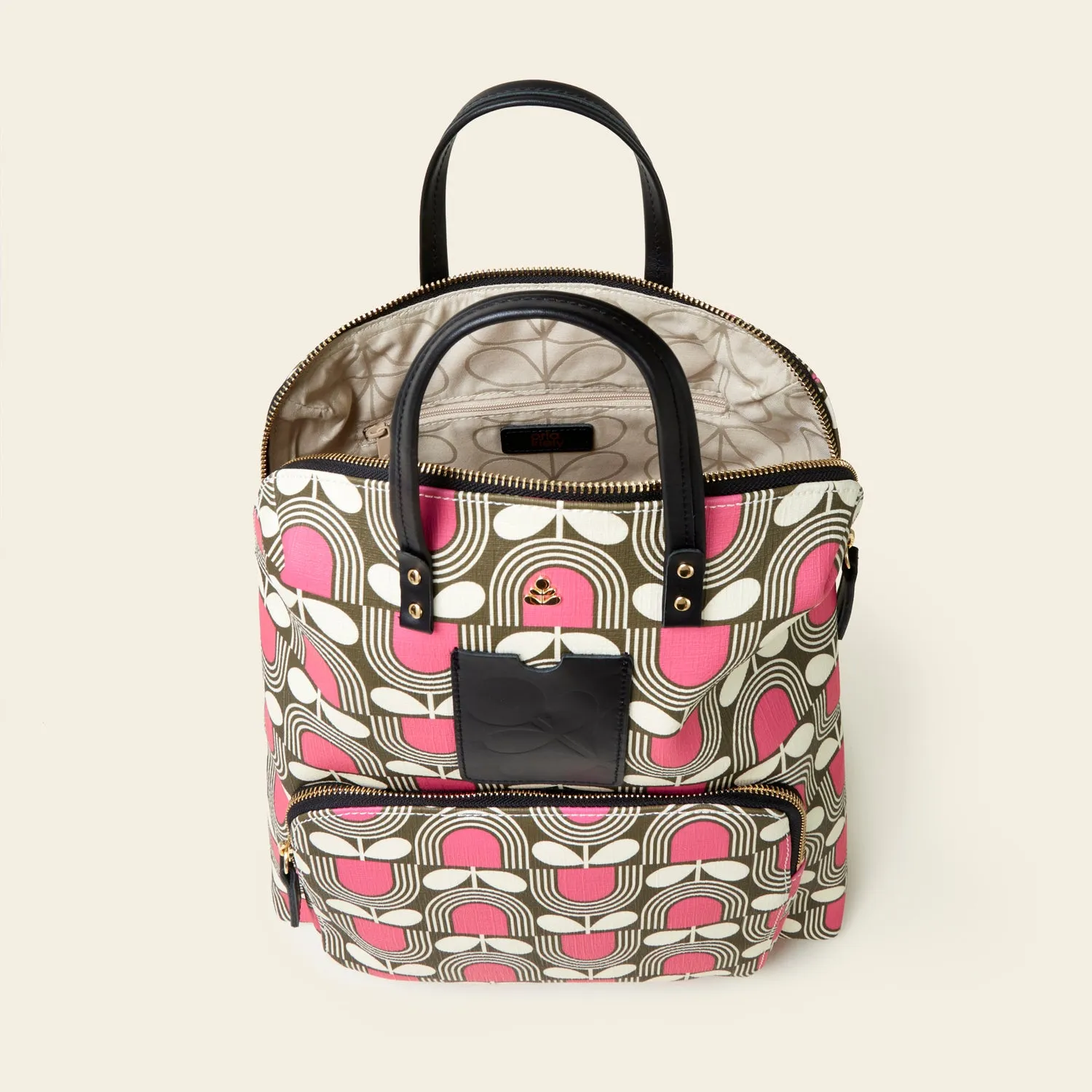 Bestie Backpack - Striped Tulip Fuchsia