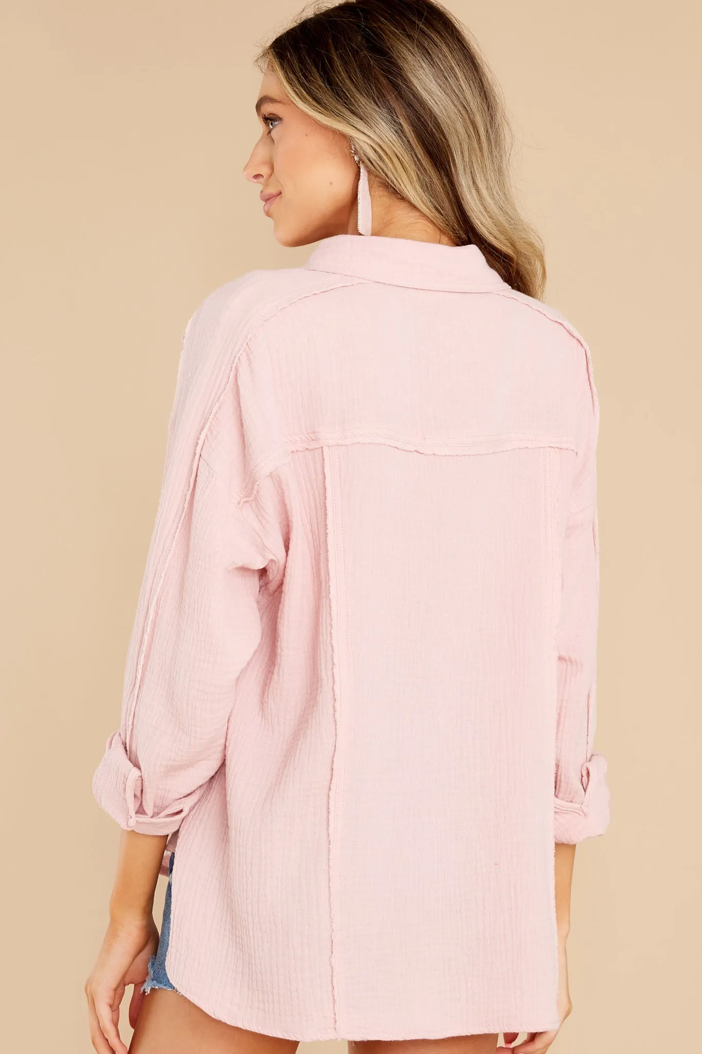 Business As Usual Blush Top