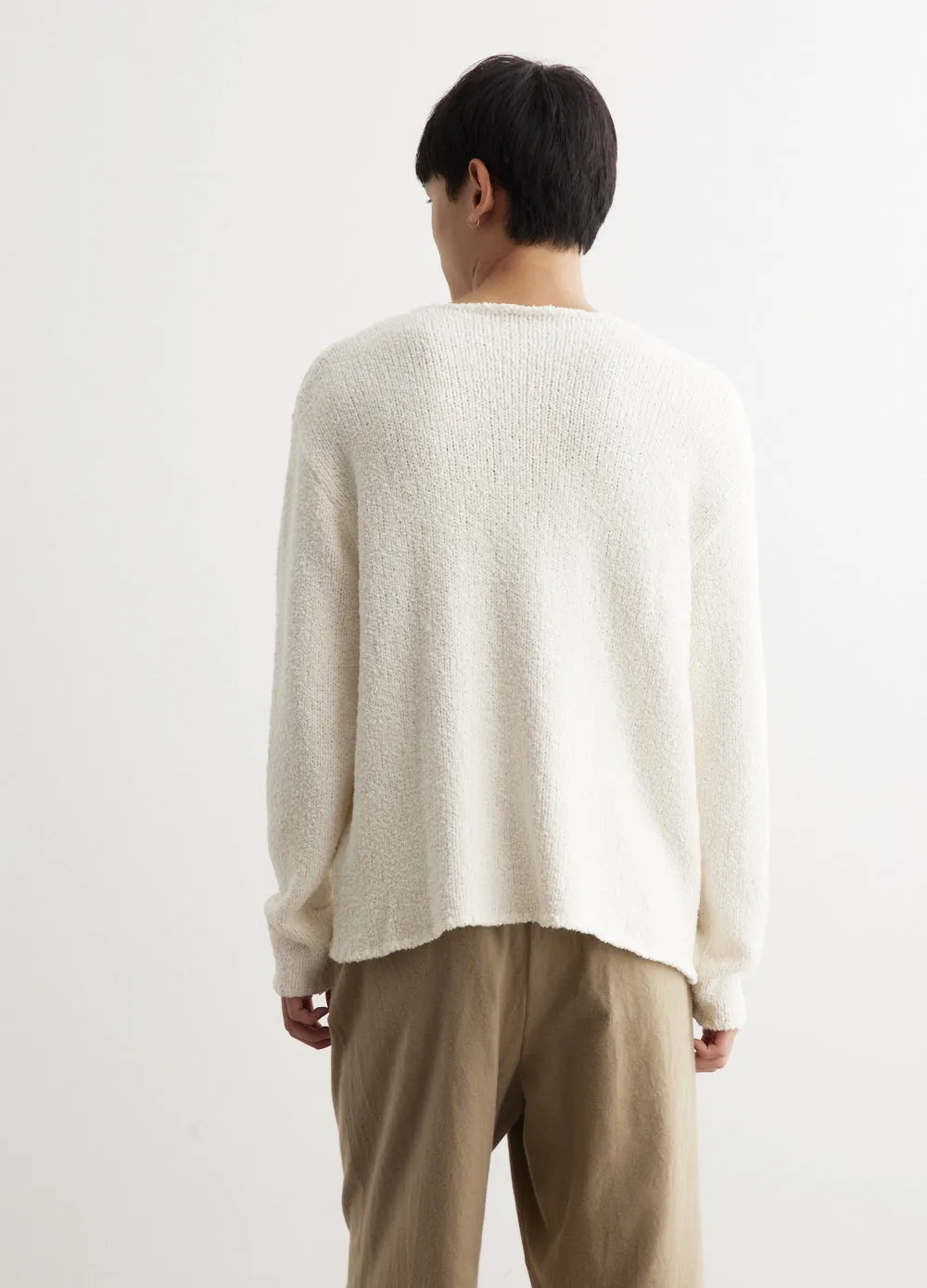 Cotton Cashmere Crewneck Sweater