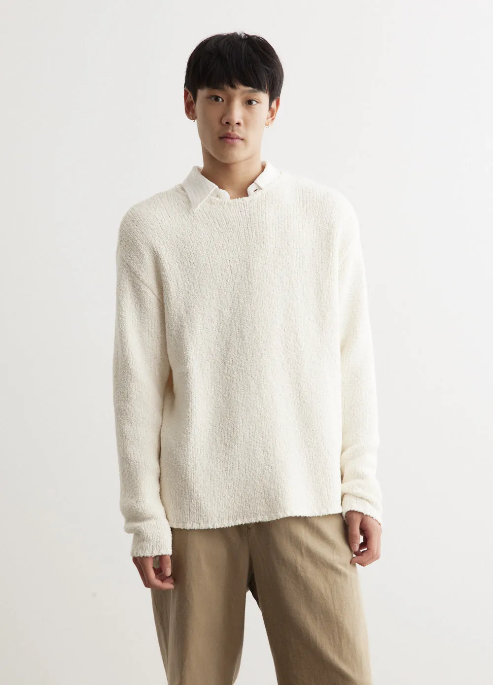 Cotton Cashmere Crewneck Sweater