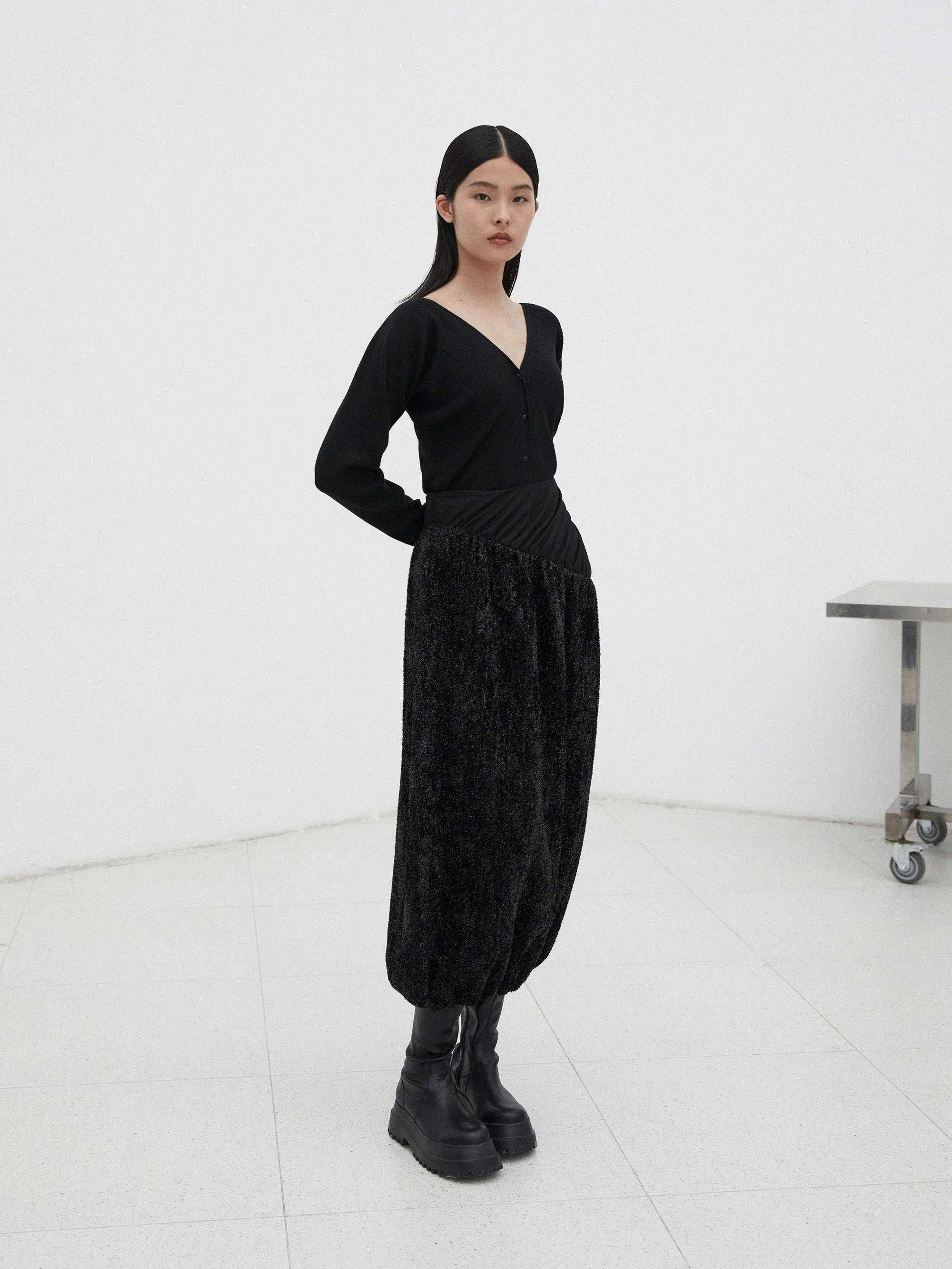 Deep V Front/Back Cardigan