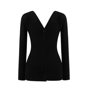 Deep V Front/Back Cardigan