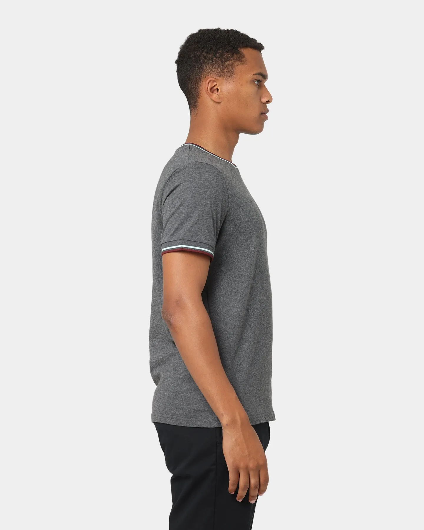 Fred Perry Twin Tipped T-Shirt Charcoal Marle