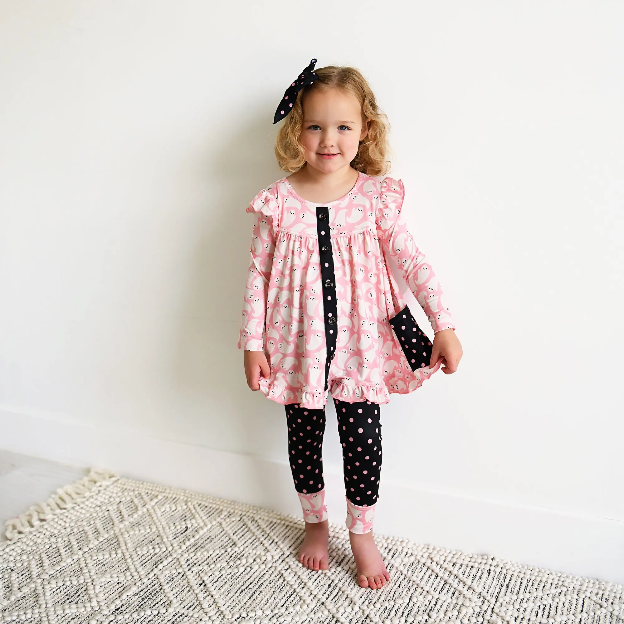 Glinda Ghosts & Raya Dot PEPLUM SET