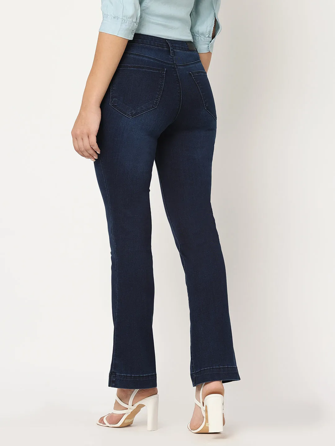 K5094 High Rise Mini Flare Jeans