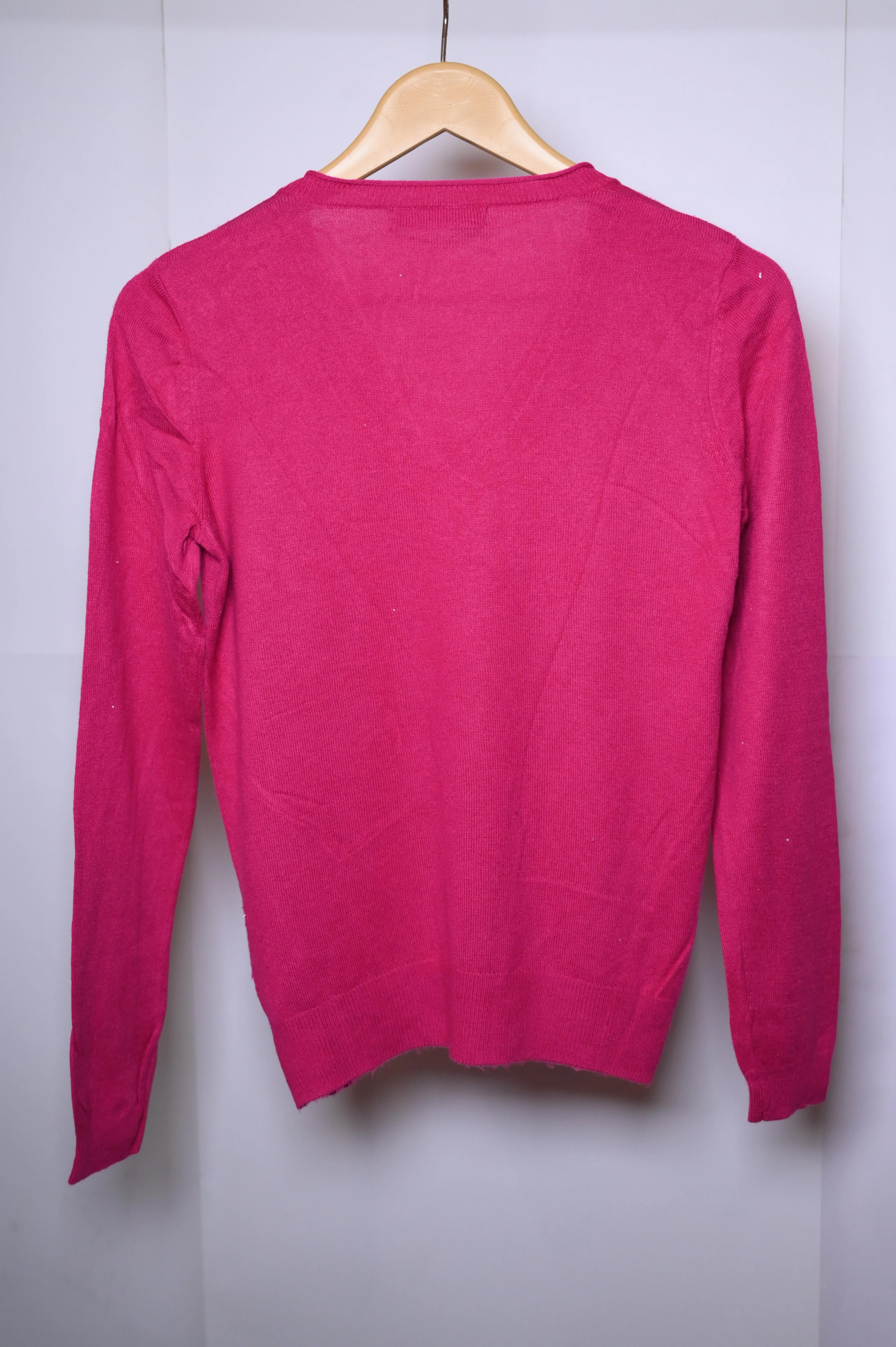 M&S Elegant Pink Full-Sleeve Sweater