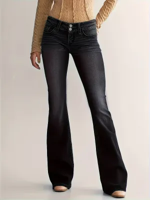 NIVORA | Casual High-Waist Flared Leg Jeans