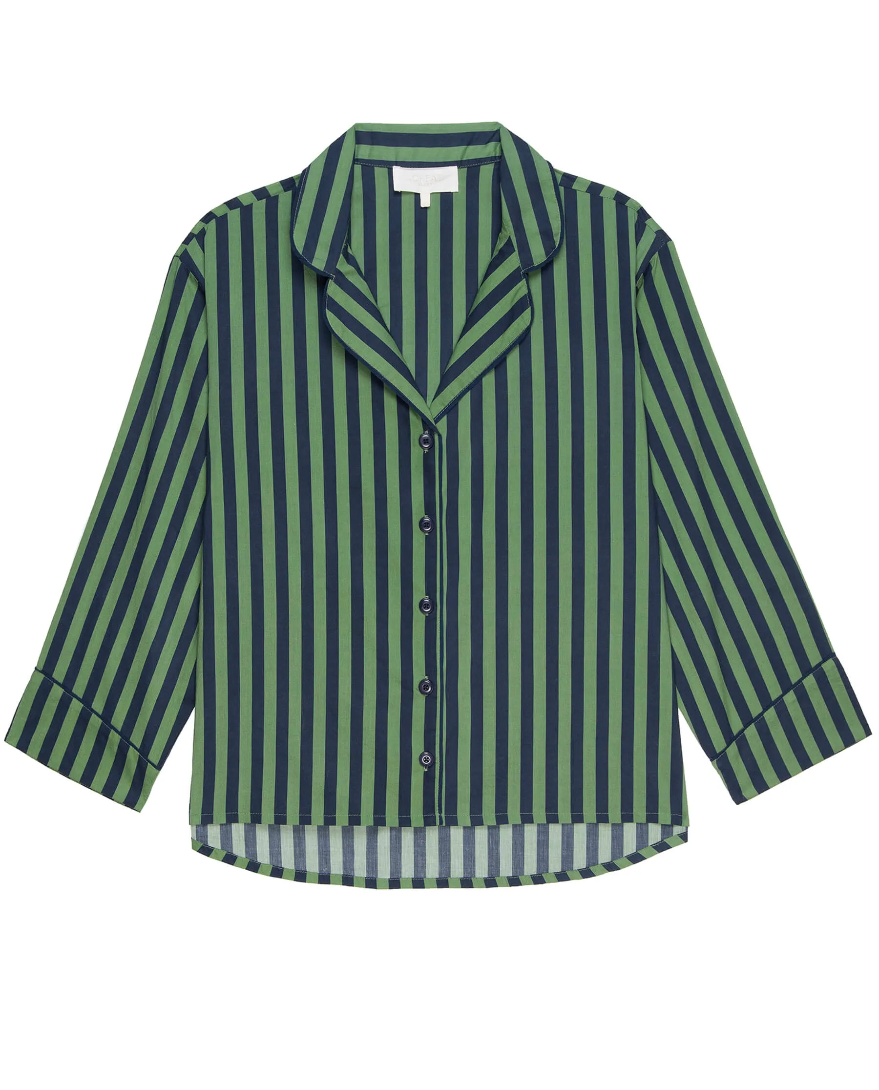 The Pajama Shirt. -- Seaside Stripe